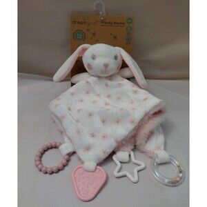 Baby Dreamgro Pink Puppy Plush Lovey Buddy Blanket Rattle
